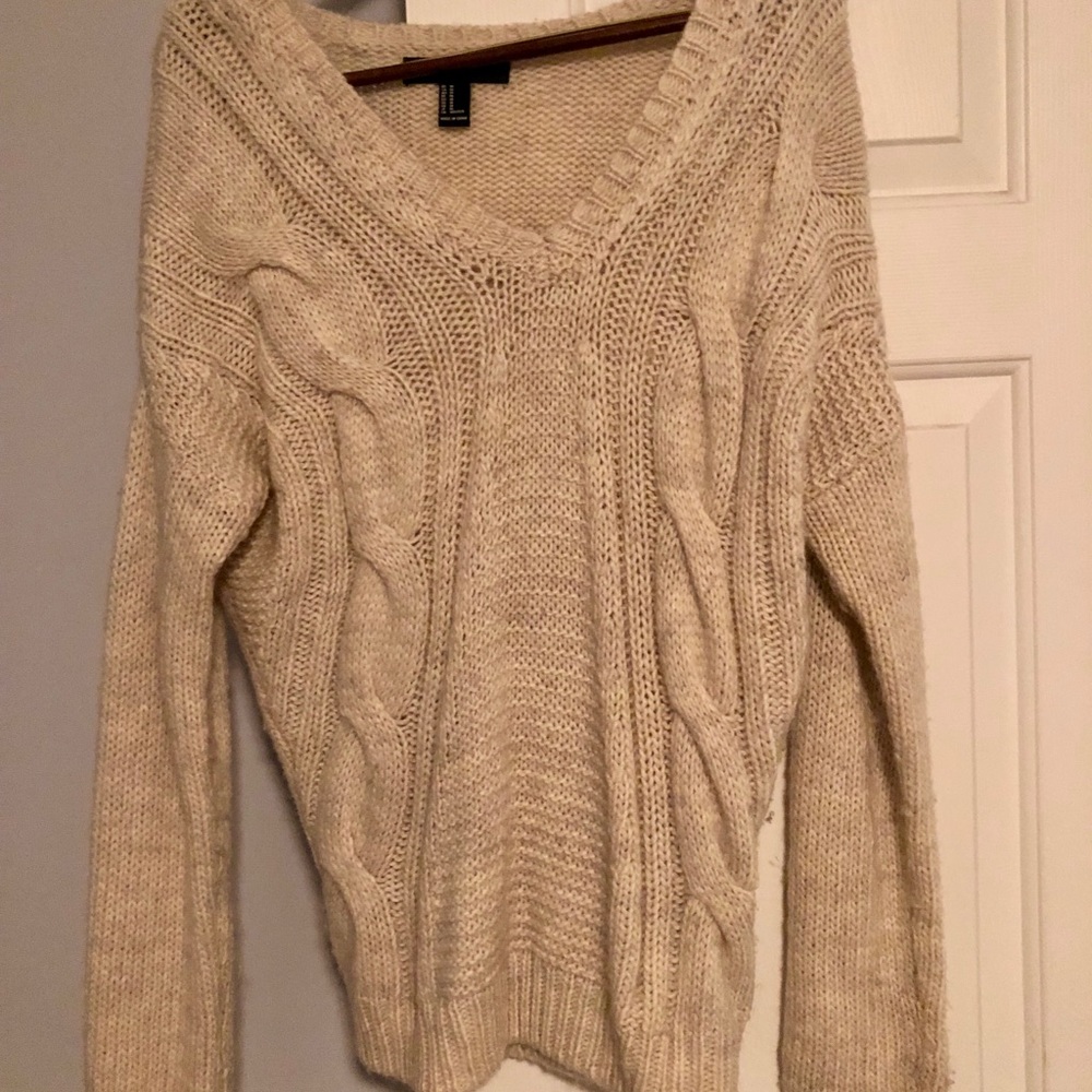 Cable knit sweater from Forever 21, size M